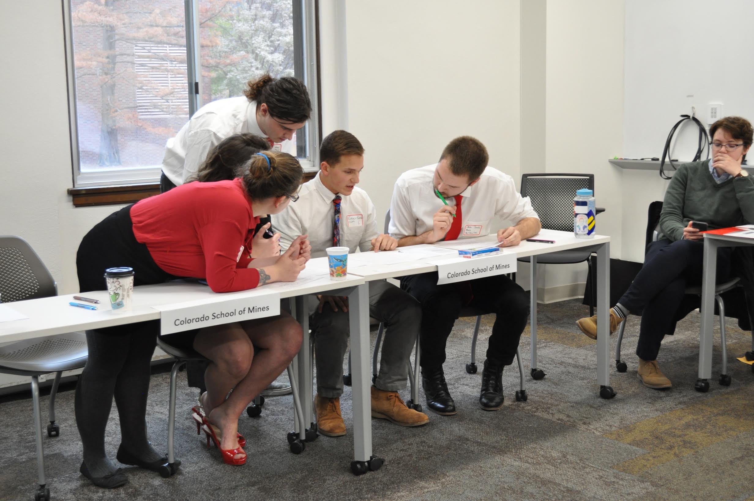 The Mines Ethics Bowl team competes at the 2017 Rocky Mountain Regional